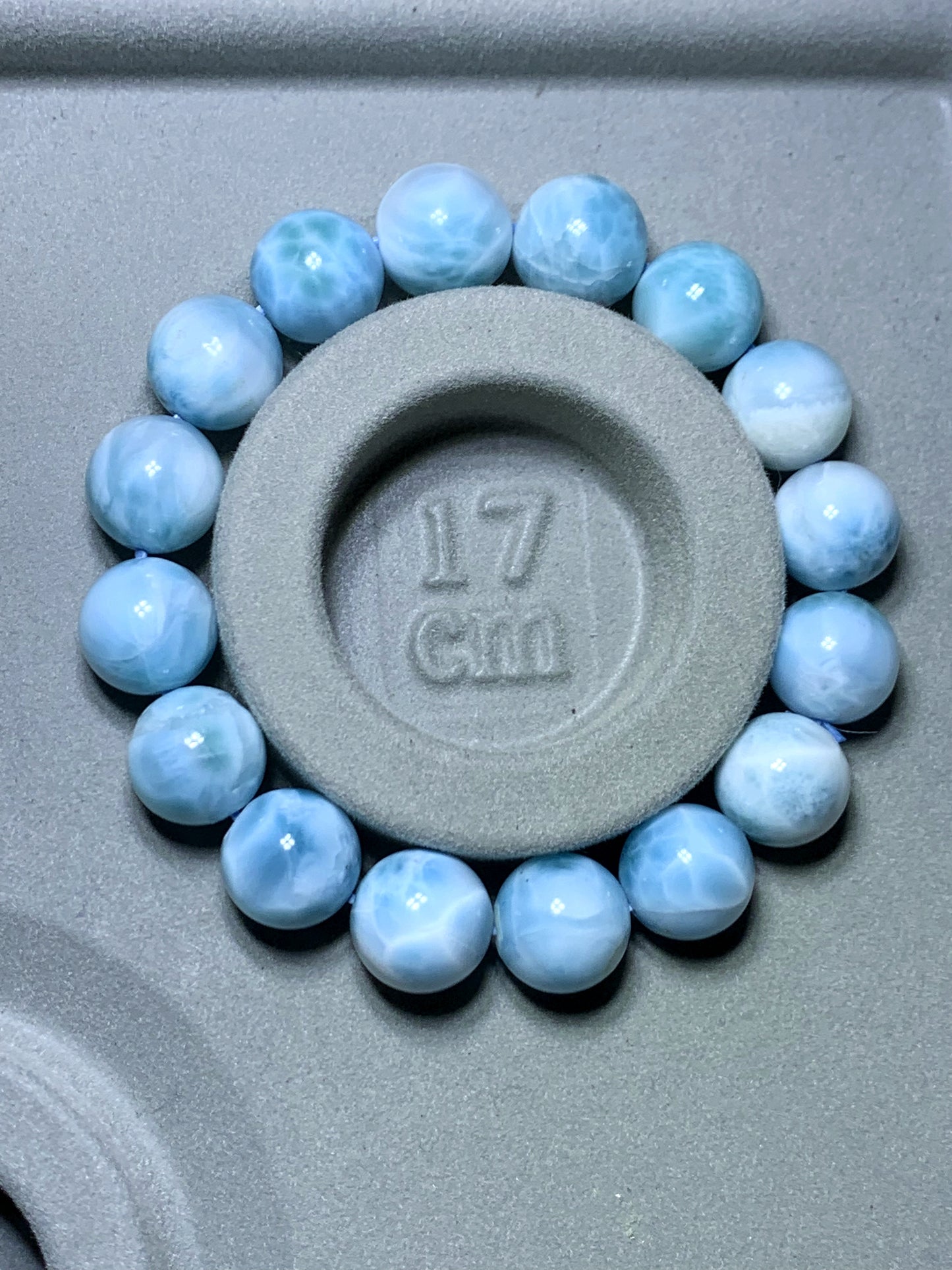 AAA Natural Authentic Dominican Larimar Bracelet,Gems Jewelry,Gems Bracelet,Crystal Bracelet ET881
