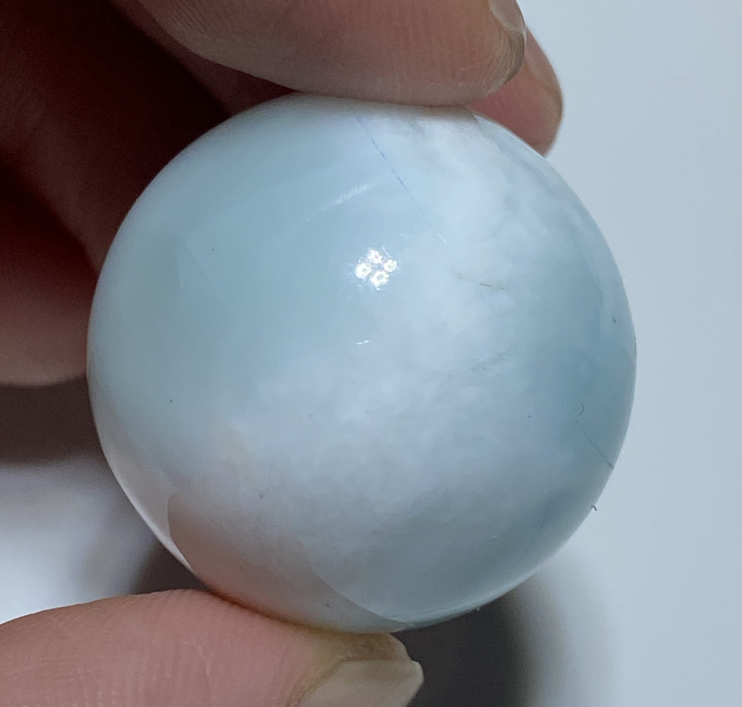 Natural Authentic Dominican Larimar Bead,Larimar Stone,Larimar Jewelry,Larimar Bead,Larimar Ball,Gift For Women,ET1239