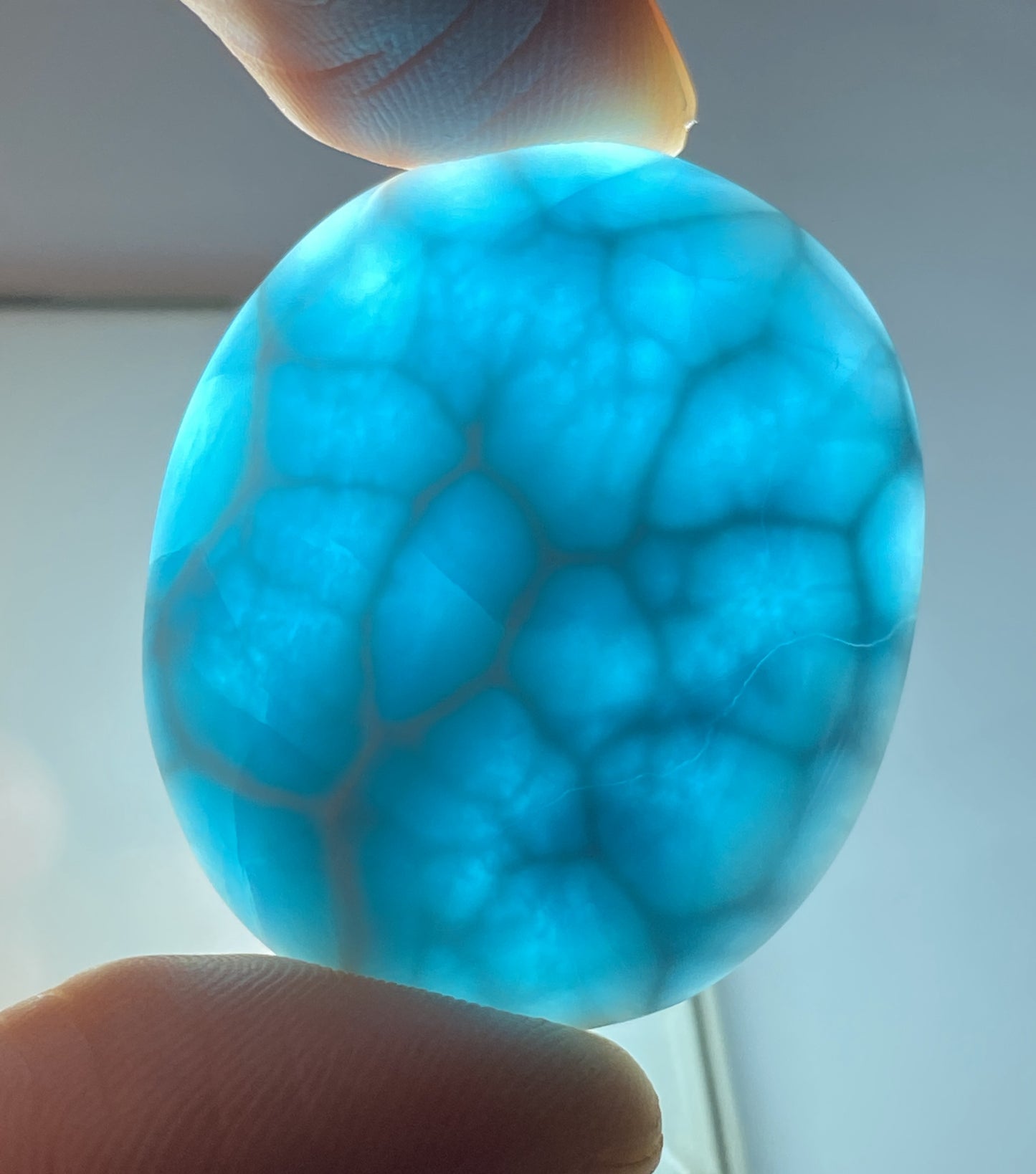 AAAA Natural Authentic Dominican Larimar Pendants, Larimar Stone,Gift For Her,Healing Stone Jewelry,Larimar Jewelry,ET092