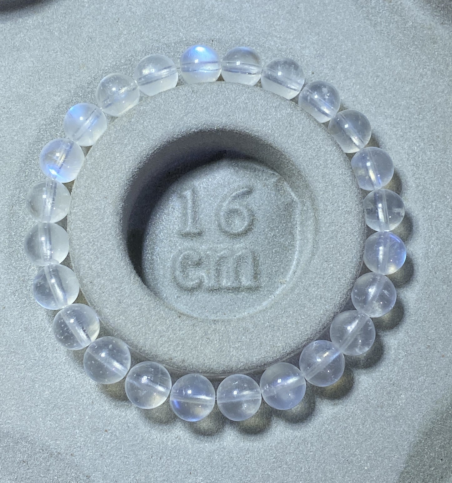 AAAA+ Moonstone Bracelet Collectible Quality Moonstone Bracelet,7.4mm Bracelet,Girls Bracelet,Anniversary Gifts,Gems Bracelet ET1179