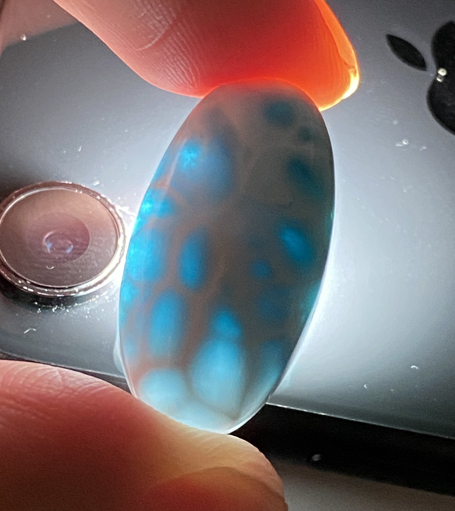 AAA Natural Authentic Dominican Larimar Pendant,Larimar Necklace,Crystal Pendant,Gems Pendant ET263