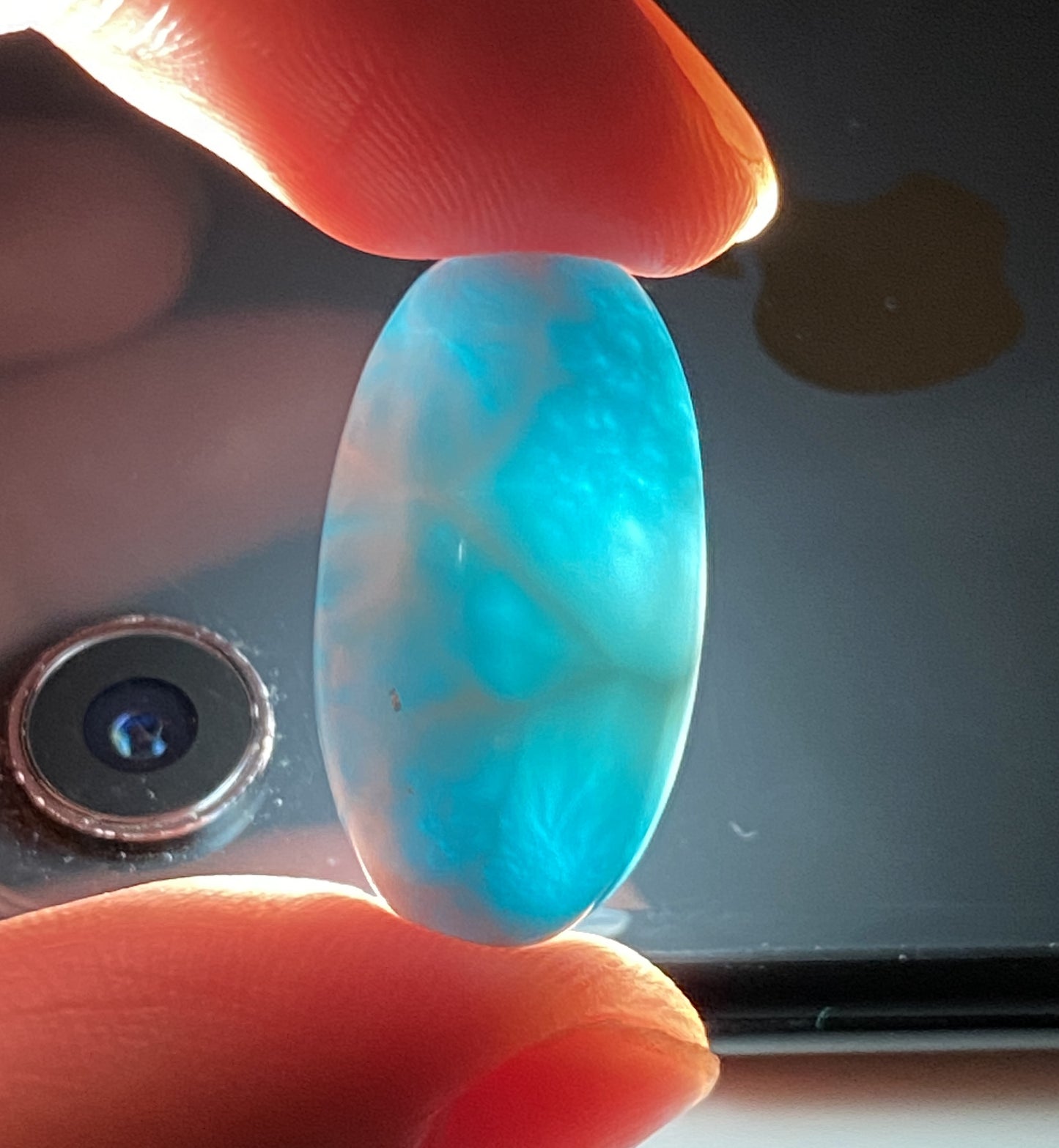 AAAA Natural Authentic Dominican Larimar Pendant,Gems Jewelry,Gems Pendant,Crystal Pendant,ET321