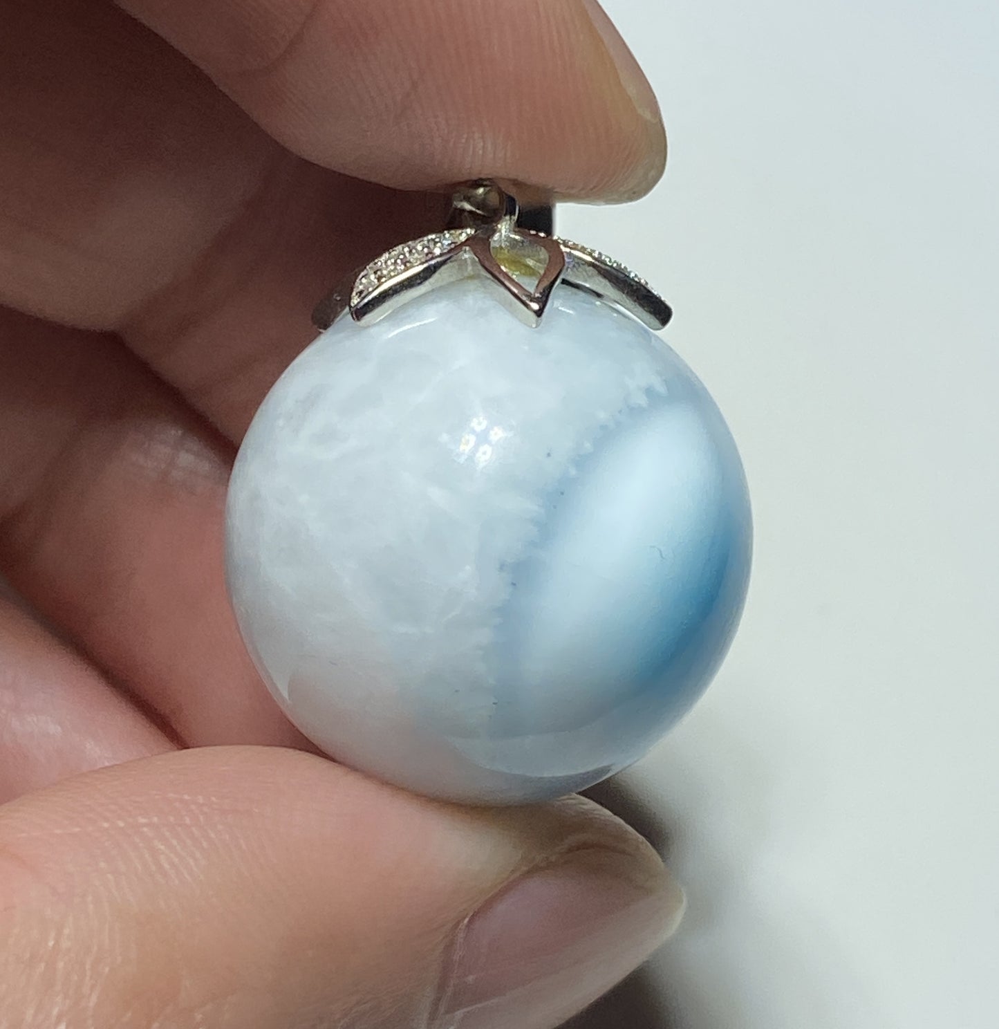 AAA+ Natural Authentic Dominican Larimar Pendant,Gems Jewelry,Gems Pendant,Crystal Pendant,ET382