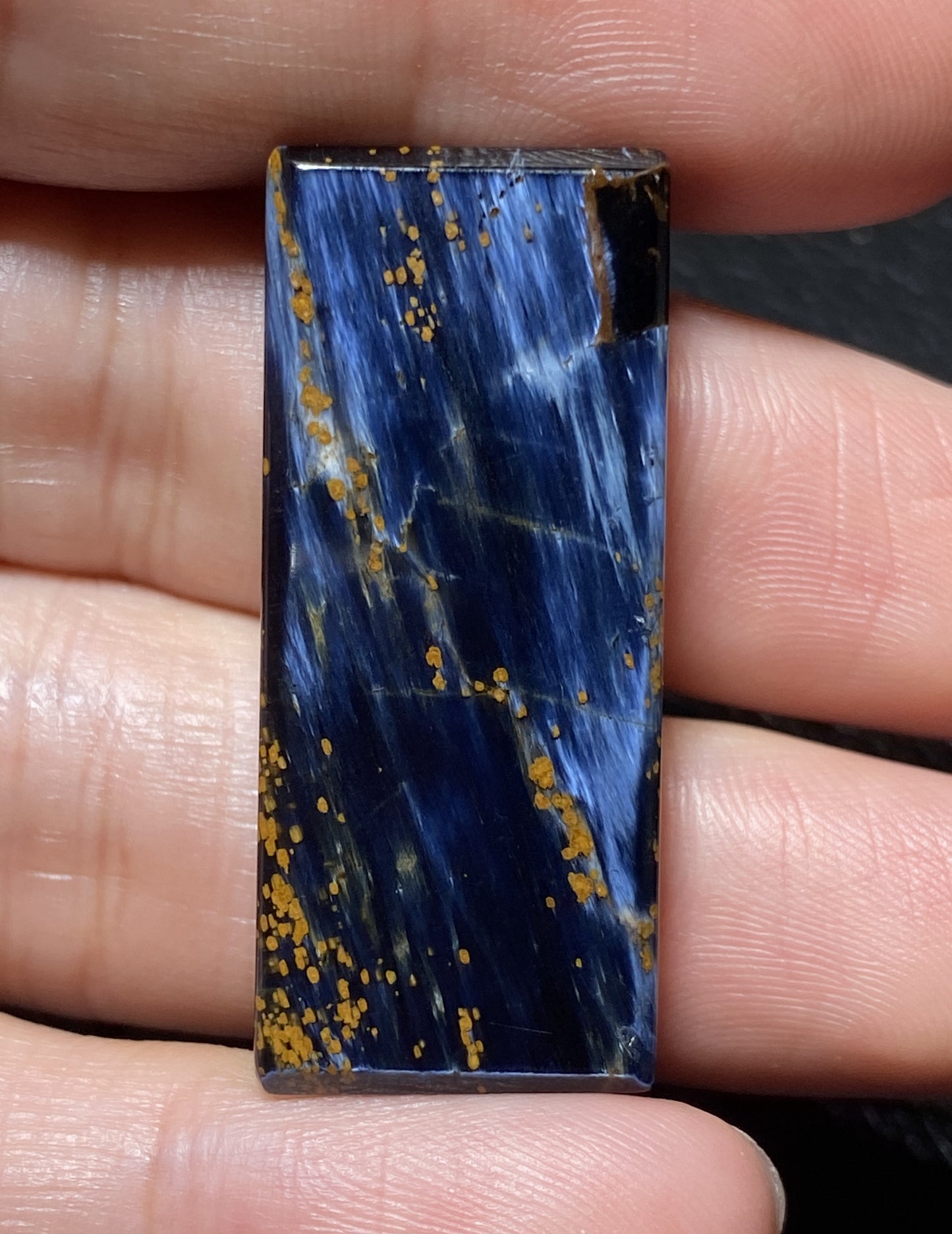 AAAA Natural Namibian Pietersite 925 Silver Pendant, Colored Full Fire Pietersite Pendant, Pietersite Gemstone ET982