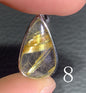 AAA+ Natural Rutilated Quartz Silver Pendant,Rutilated Quartz Stone,Crystal Pendant,Gemstone Pendant,ET0253