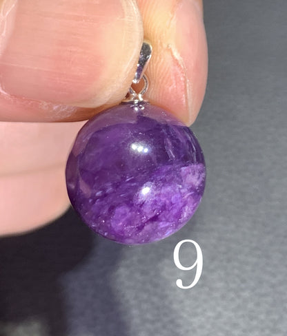 Charoite,AAAA Natural Russian Charoite Pendant,Charoite Pendant,S925 Pendant,Handmade Gift,Graduation Gifts ET007