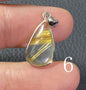 AAA+ Natural Rutilated Quartz Silver Pendant,Rutilated Quartz Stone,Crystal Pendant,Gemstone Pendant,ET0253