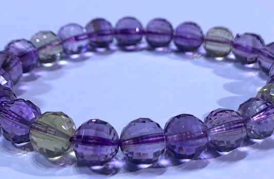 AAAA Natural Authentic Brazil Amethyst Bracelet, Crystal Bracelet,Gem Bracelet, Handmade Jewelry Bracelet ET1227