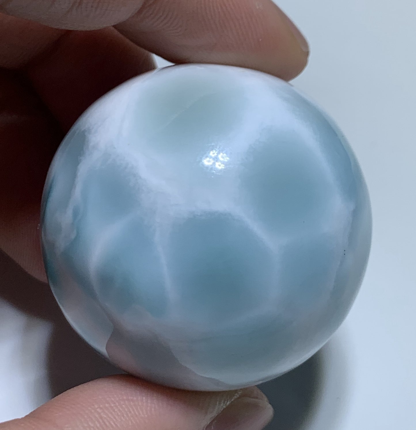 Natural Authentic Dominican Larimar Bead,Larimar Stone,Larimar Jewelry,Larimar Bead,Larimar Ball,Gift For Women,ET1230