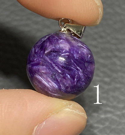 Charoite,AAAA Natural Russian Charoite Pendant,Charoite Pendant,S925 Pendant,Handmade Gift,Graduation Gifts ET115