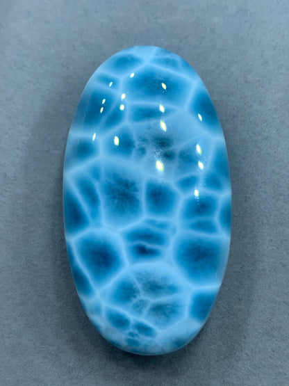 Natural Authentic Dominican Larimar Pendant,Oval Larimar Stone,Larimar Jewelry,Larimar Necklace,Pendant Necklace,ET096