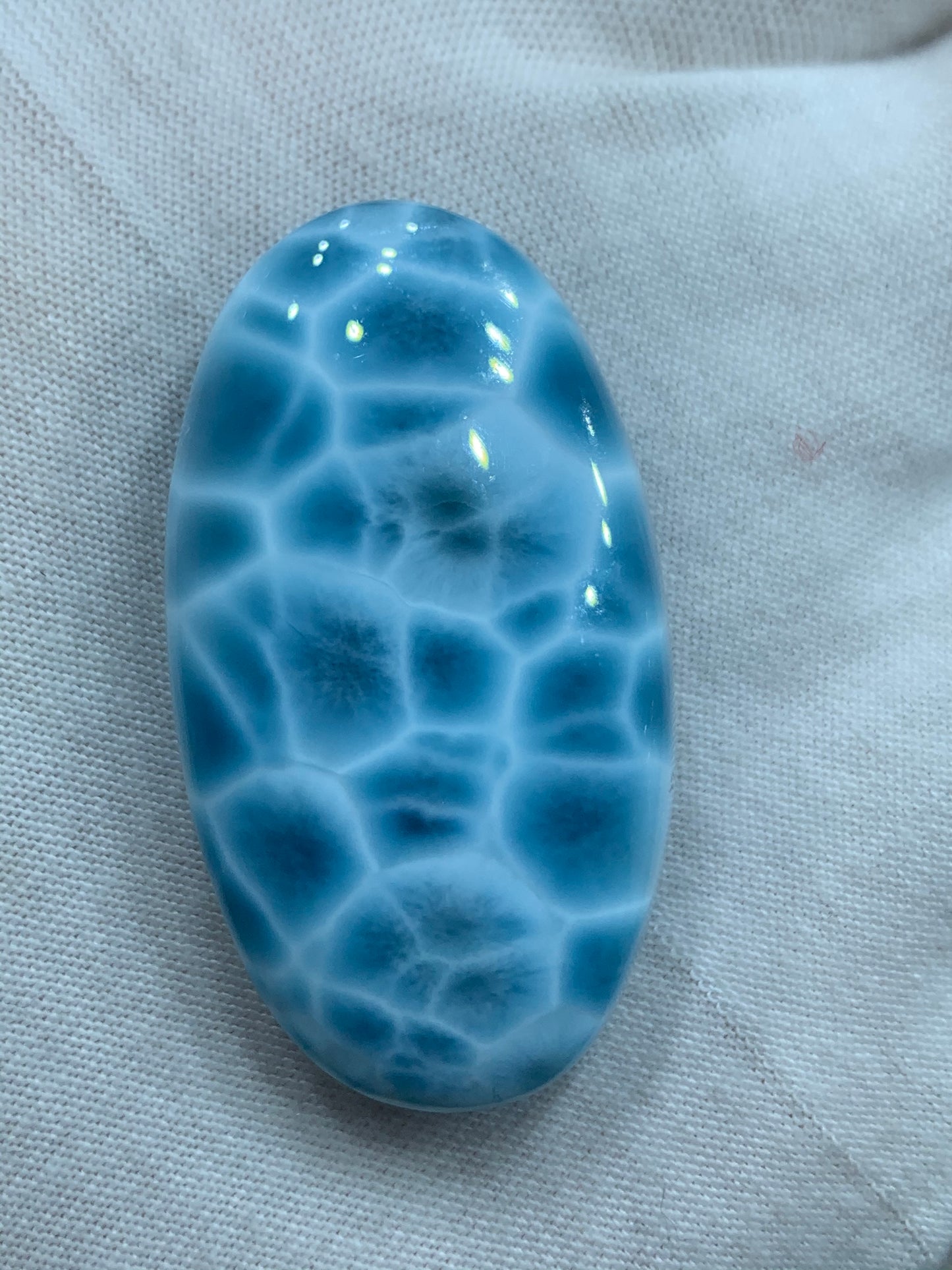 Natural Authentic Dominican Larimar Pendant,Oval Larimar Stone,Larimar Jewelry,Larimar Necklace,Pendant Necklace,ET096