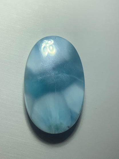 AAAA+ Natural Authentic Dominican Larimar Pendant, 925 Silver Pendant, Tortoise Pendant,Larimar Jewelry,Larimar Stone ET192