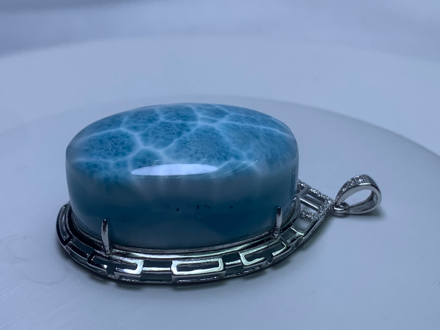 AAA++ Natural Authentic Dominican Larimar Pendants, Larimar Jewelry,Crystal Pendant,Gems Jewelry,Larimar Jewelry,ET245