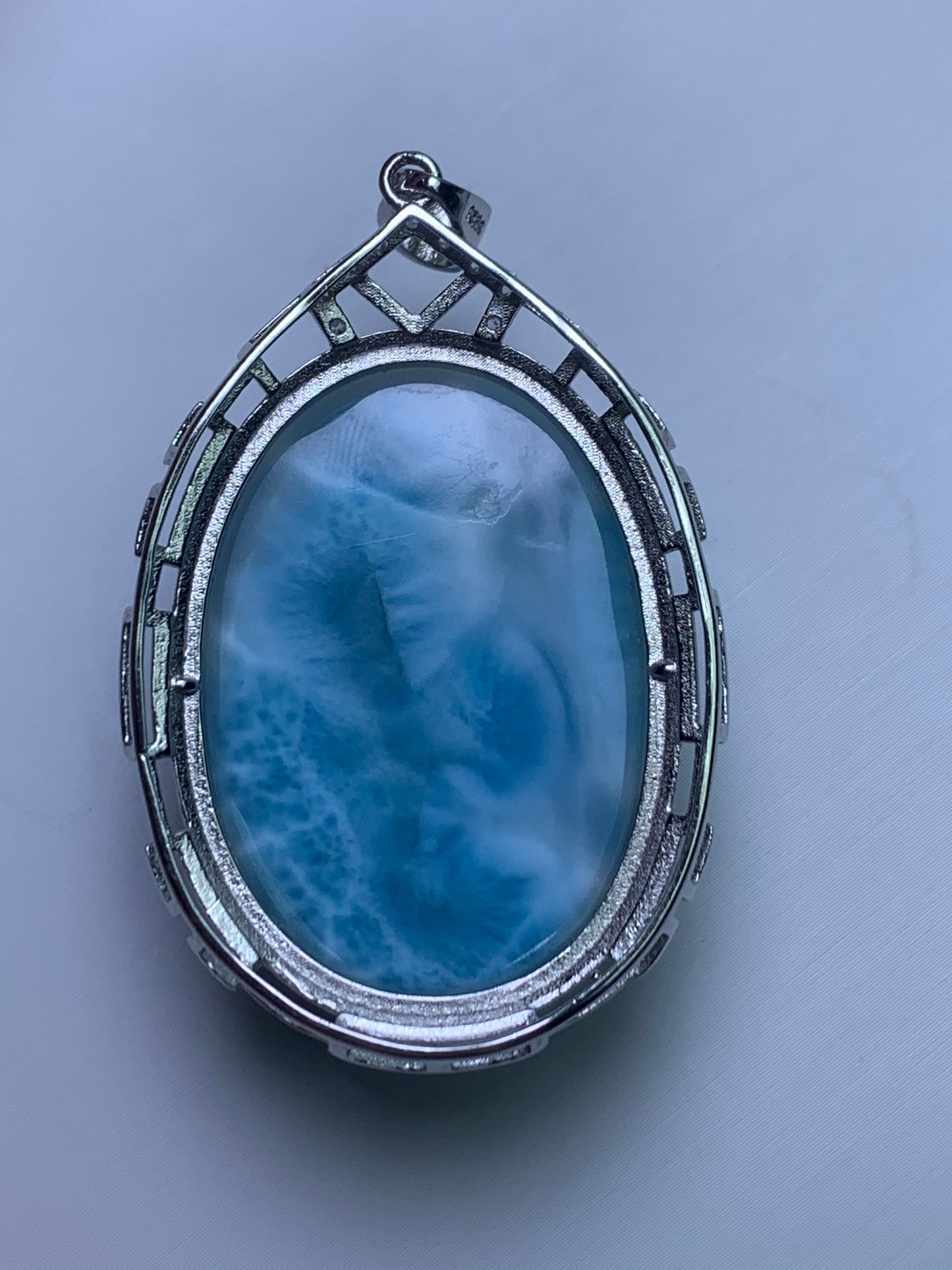 AAA++ Natural Authentic Dominican Larimar Pendants, Larimar Jewelry,Crystal Pendant,Gems Jewelry,Larimar Jewelry,ET245