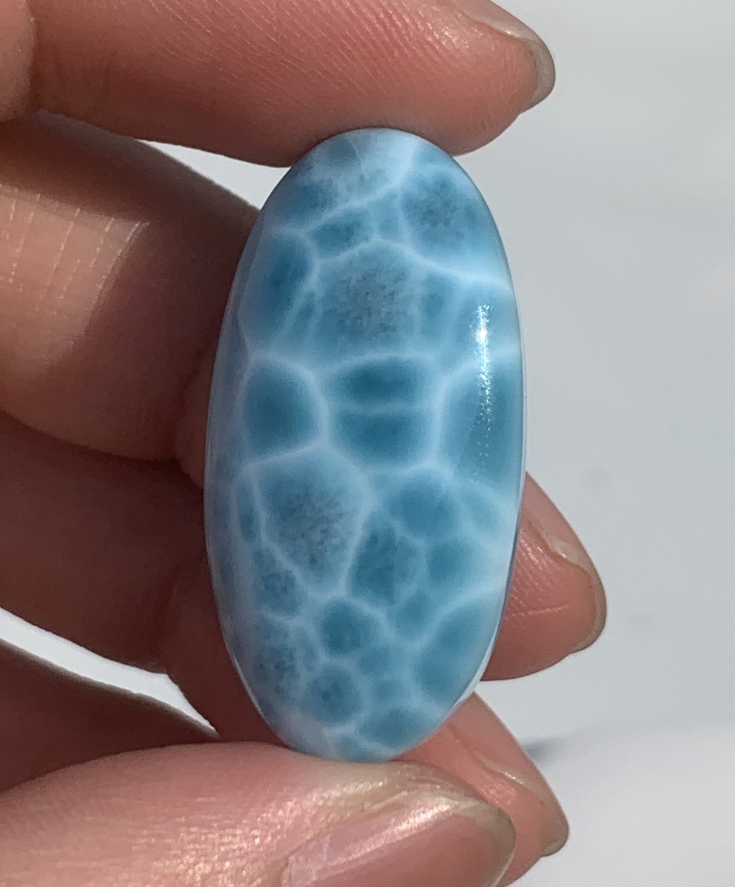 AAAA Natural Authentic Dominican Larimar Pendant,Larimar Necklace,Crystal Pendant,Gems Pendant ET198