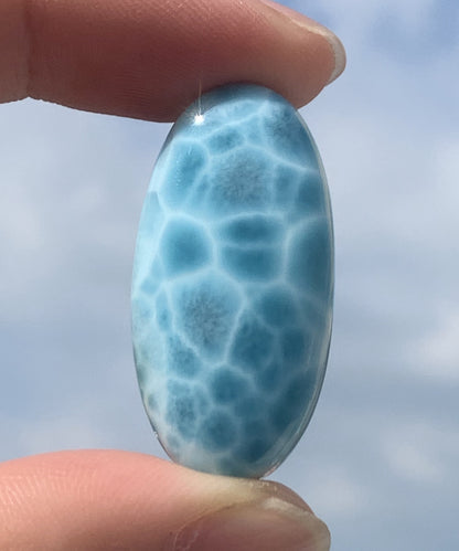 AAAA Natural Authentic Dominican Larimar Pendant,Larimar Necklace,Crystal Pendant,Gems Pendant ET198