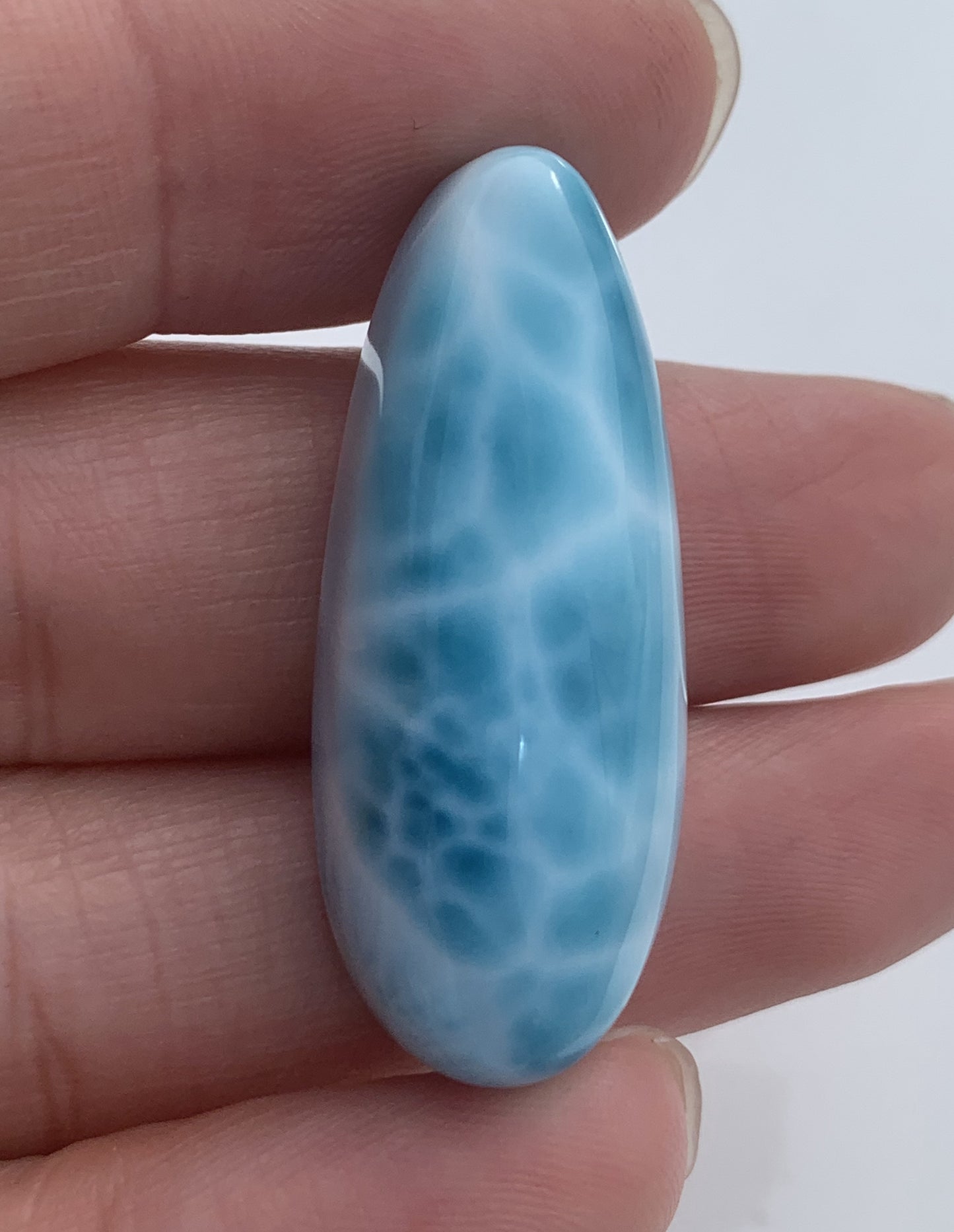 AAAA Natural Authentic Dominican Larimar Pendant,Larimar Necklace,Crystal Pendant,Gems Pendant ET268