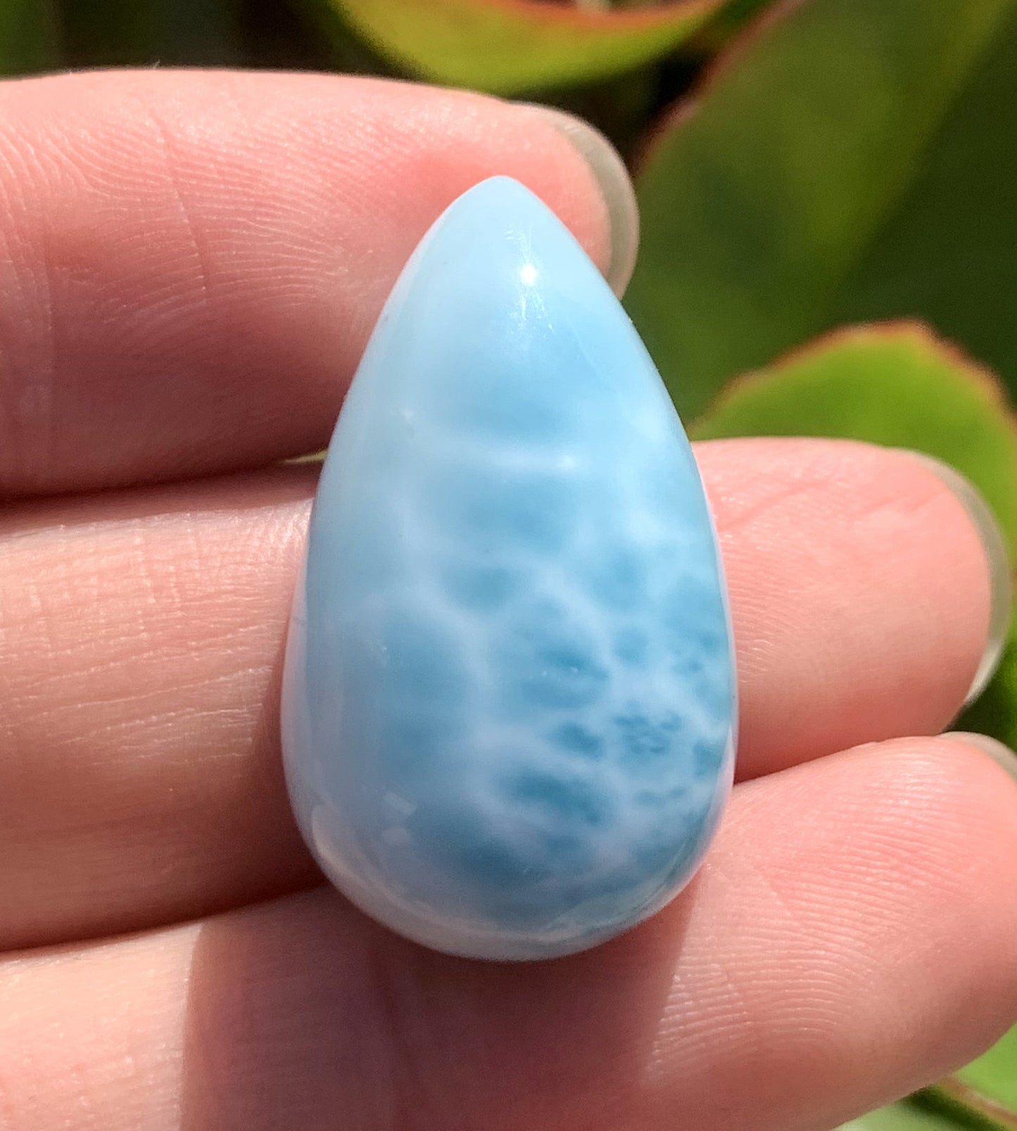 AAA+ Natural Authentic Dominican Larimar Pendant,Larimar Necklace,Crystal Pendant,Gems Pendant ET295