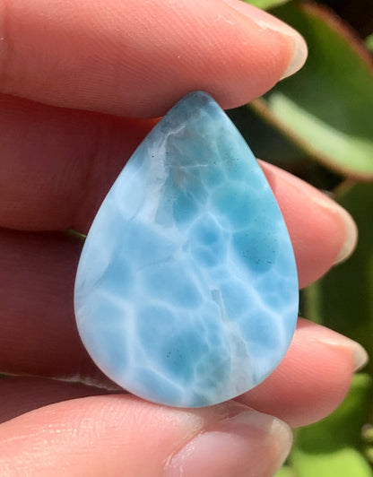 AAA+ Natural Authentic Dominican Larimar Pendant,Larimar Necklace,Crystal Pendant,Gems Pendant ET296