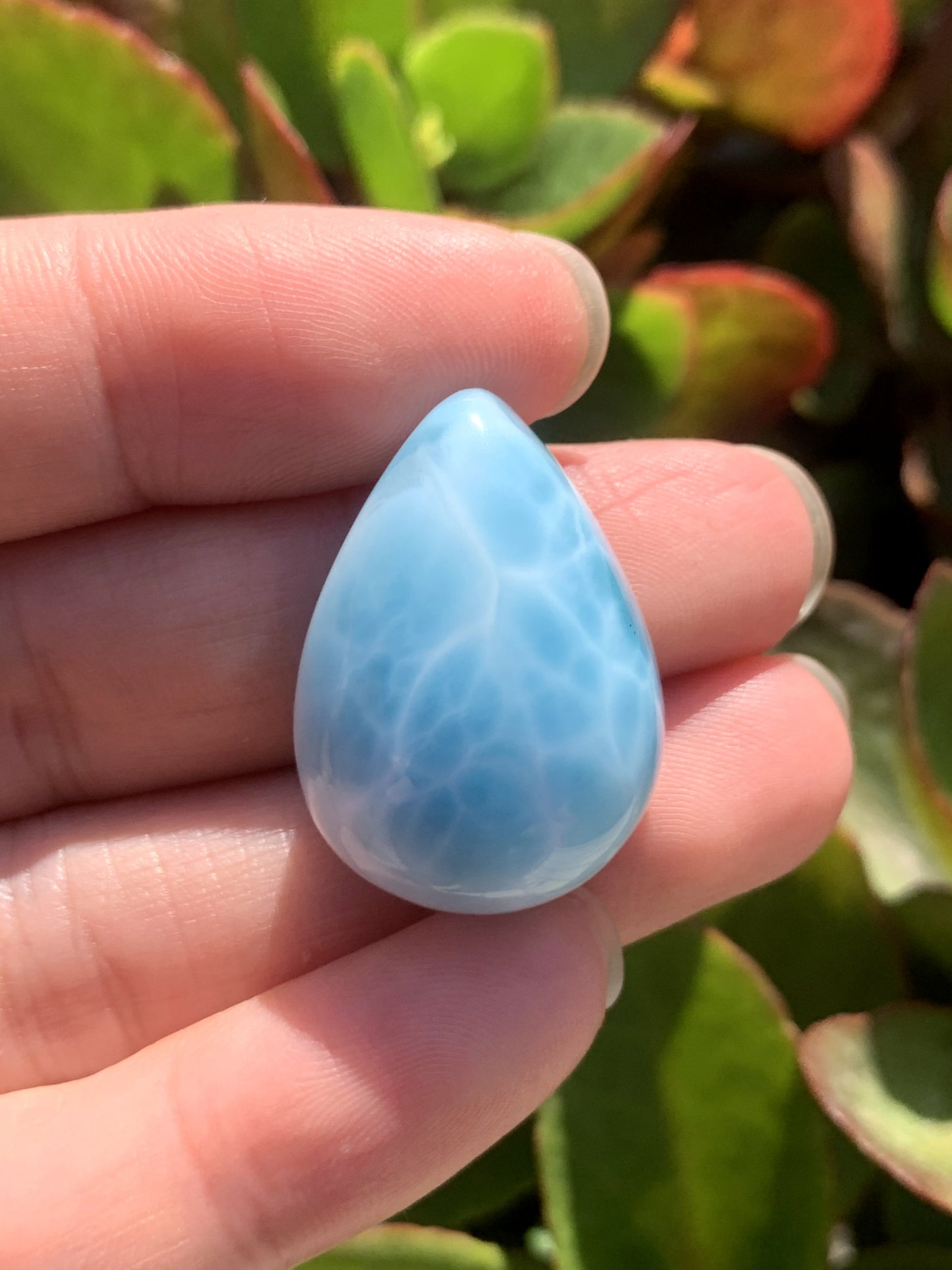 AAA+ Natural Authentic Dominican Larimar Pendant,Larimar Necklace,Crystal Pendant,Gems Pendant ET296