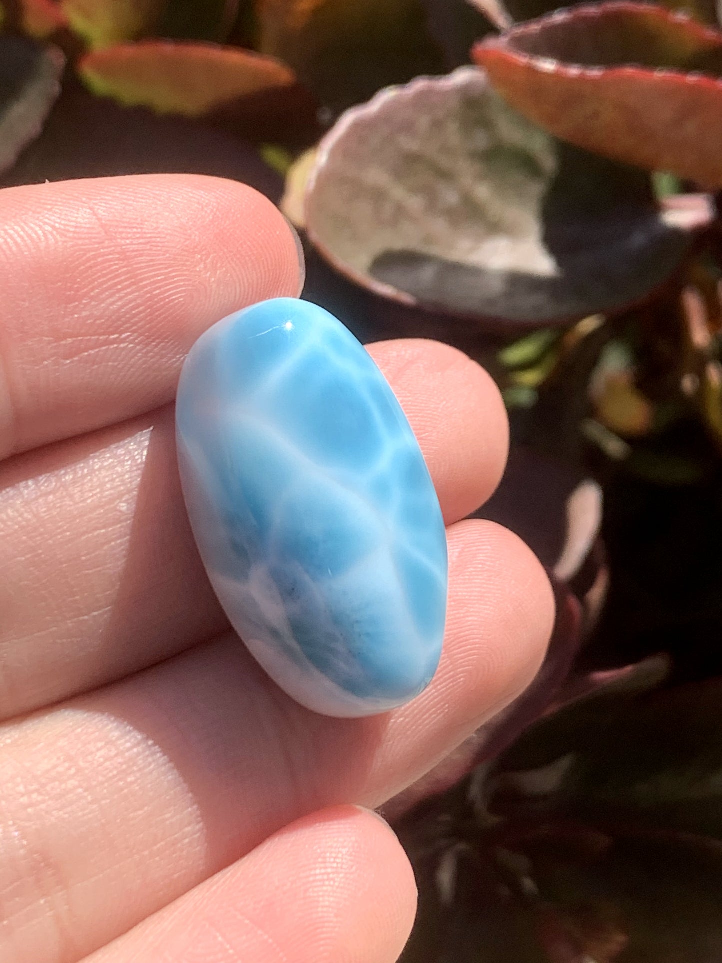 AAAA+ Natural Authentic Dominican Larimar Pendant,Larimar Necklace,Crystal Pendant,Gems Pendant ET309