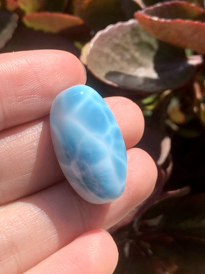 AAAA+ Natural Authentic Dominican Larimar Pendant,Larimar Necklace,Crystal Pendant,Gems Pendant ET309