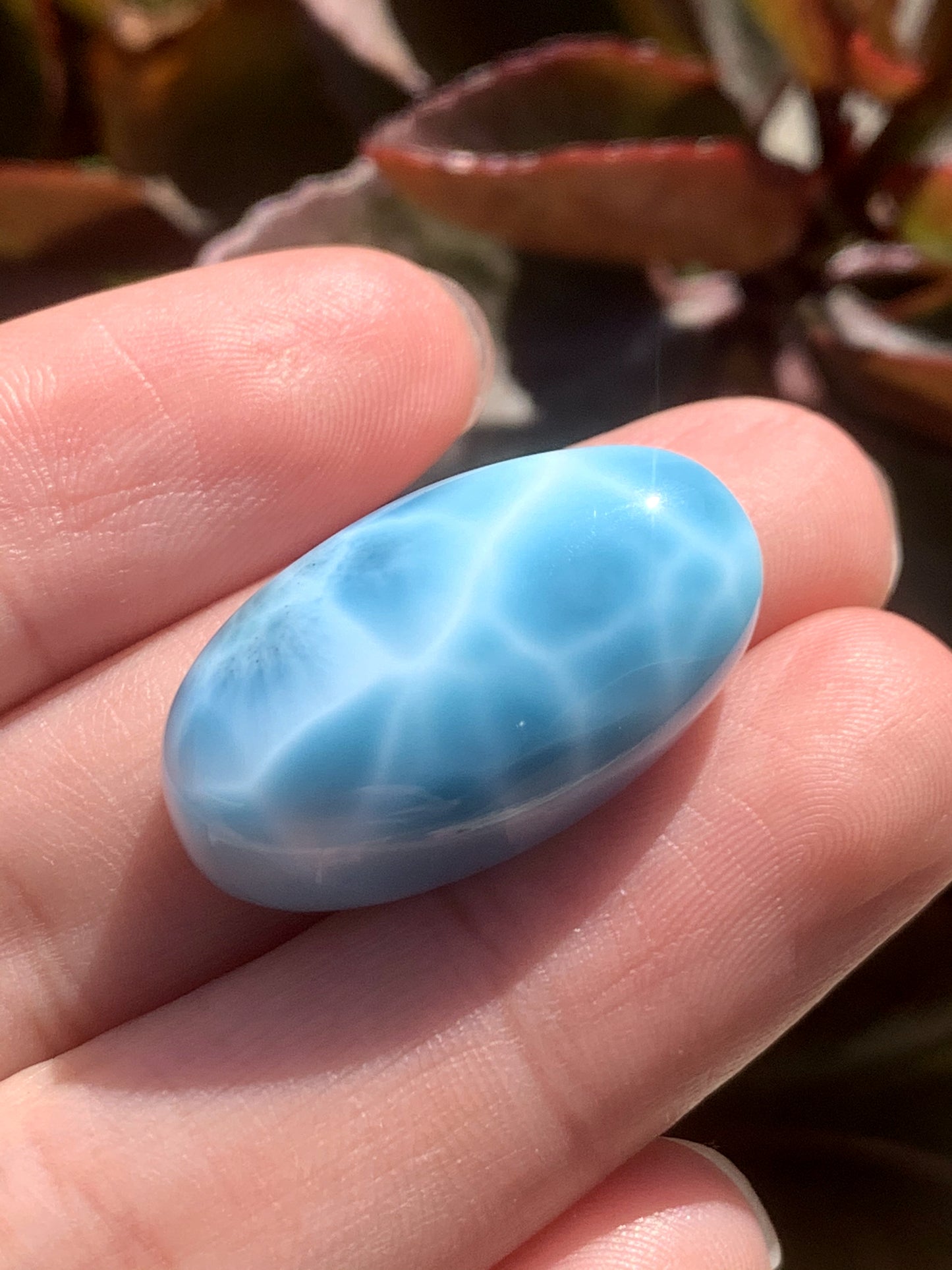 AAAA+ Natural Authentic Dominican Larimar Pendant,Larimar Necklace,Crystal Pendant,Gems Pendant ET309