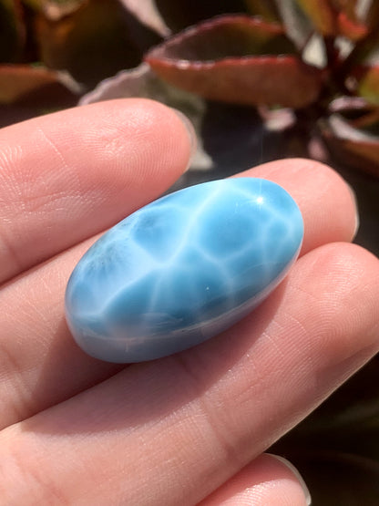 AAAA+ Natural Authentic Dominican Larimar Pendant,Larimar Necklace,Crystal Pendant,Gems Pendant ET309