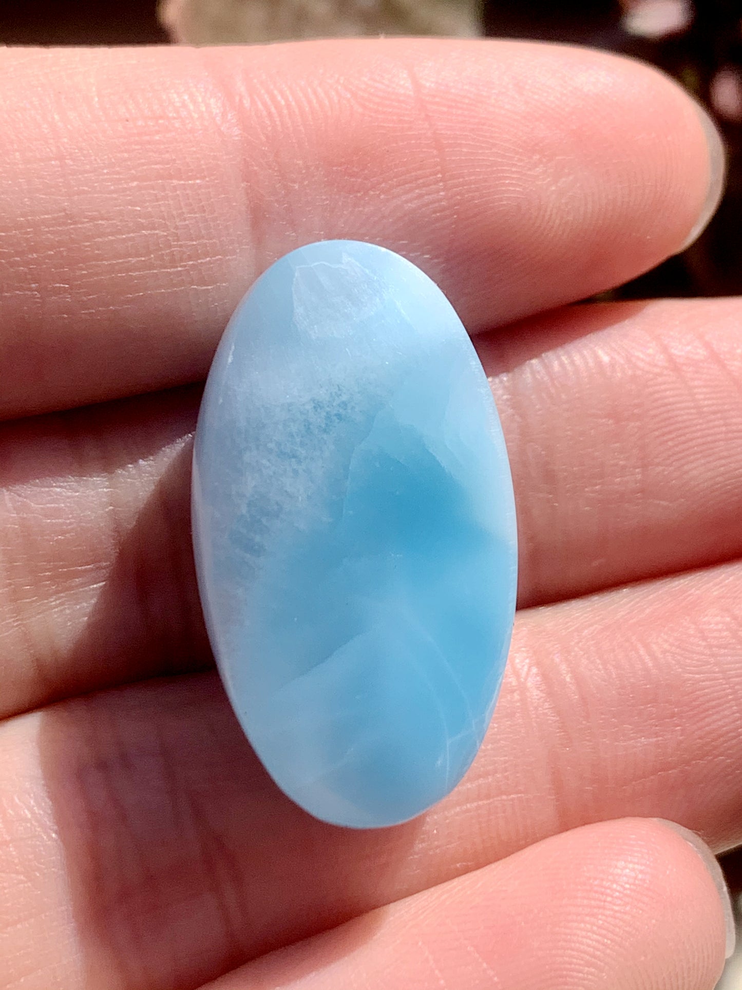 AAAA+ Natural Authentic Dominican Larimar Pendant,Larimar Necklace,Crystal Pendant,Gems Pendant ET309