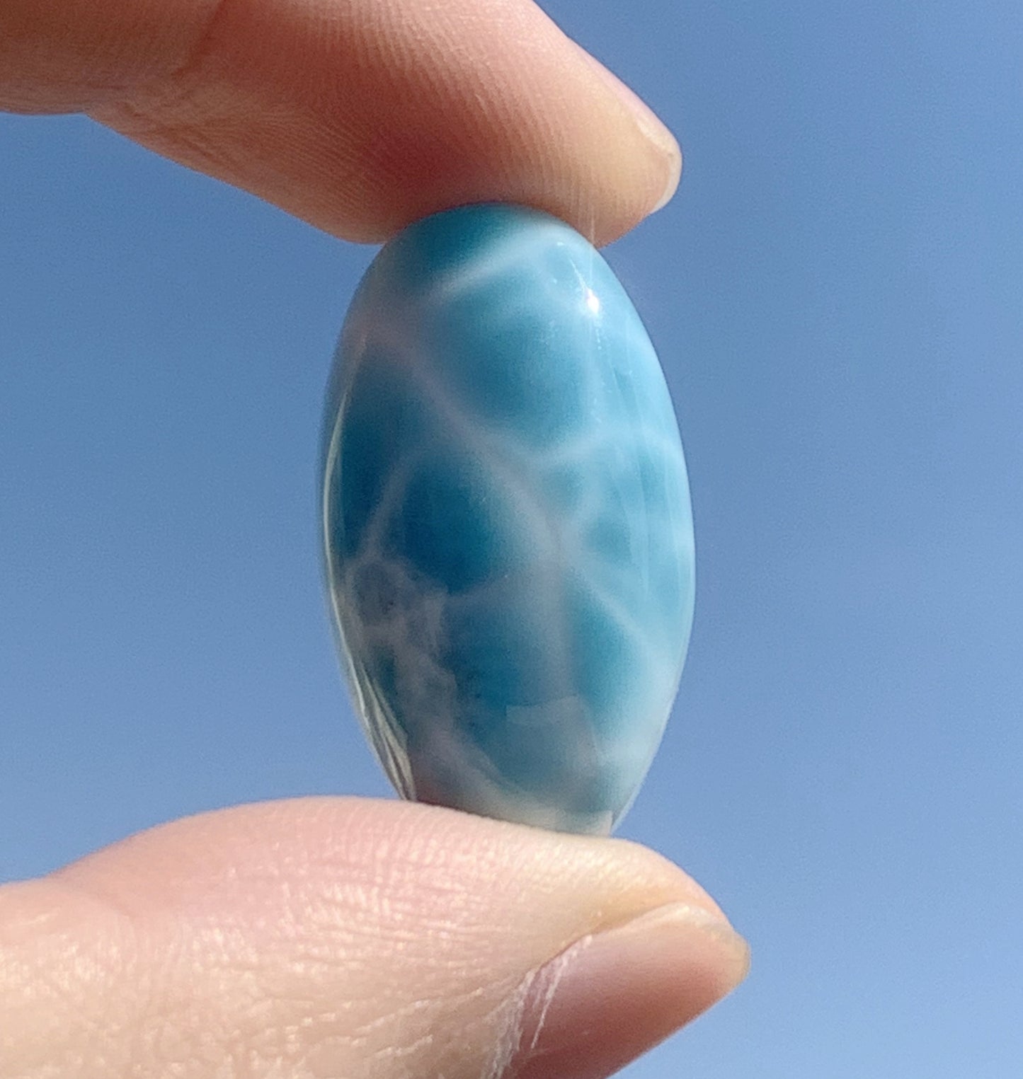 AAAA+ Natural Authentic Dominican Larimar Pendant,Larimar Necklace,Crystal Pendant,Gems Pendant ET309