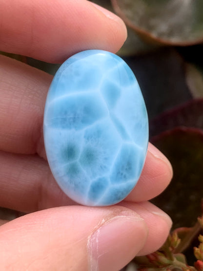 AAAA+ Natural Authentic Dominican Larimar Pendant,Larimar Necklace,Best Gift For Her,Larimar Jewelry ET316