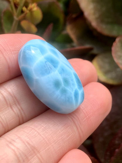 AAAA+ Natural Authentic Dominican Larimar Pendant,Larimar Necklace,Best Gift For Her,Larimar Jewelry ET316