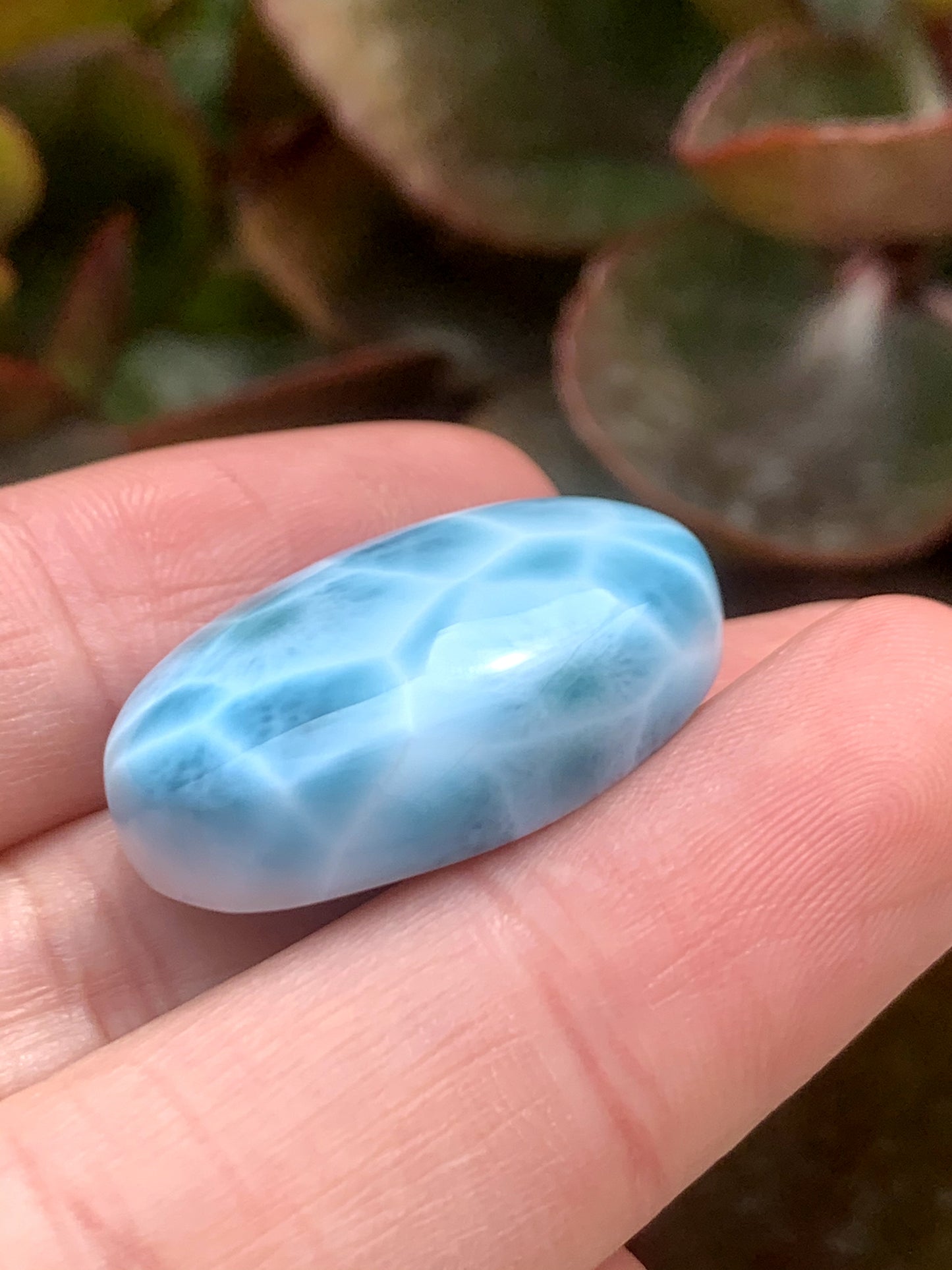 AAAA+ Natural Authentic Dominican Larimar Pendant,Larimar Necklace,Best Gift For Her,Larimar Jewelry ET316