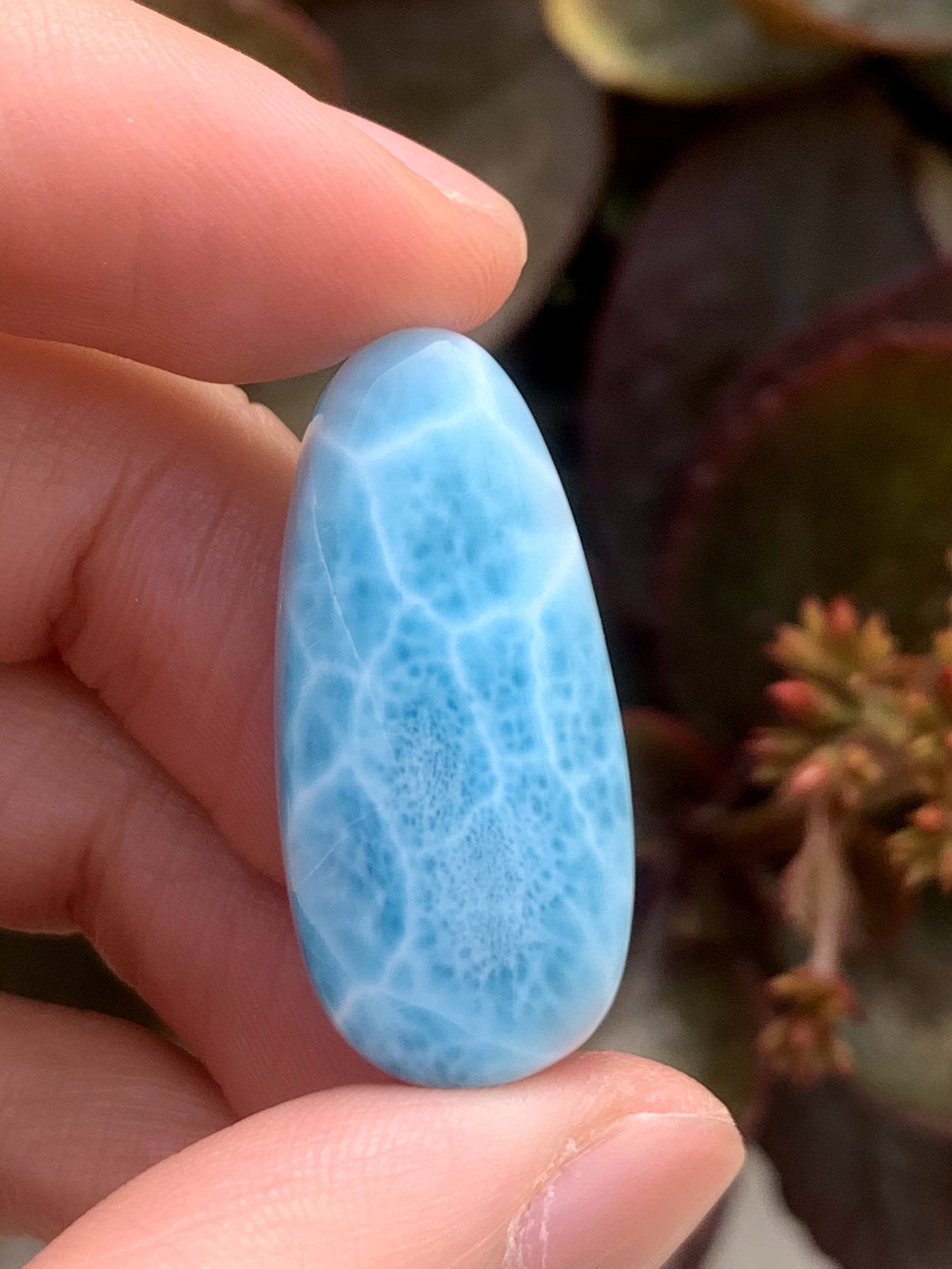 AAA+ Natural Authentic Dominican Larimar Pendant,Gems Jewelry,Gems Pendant,Crystal Pendant,ET314