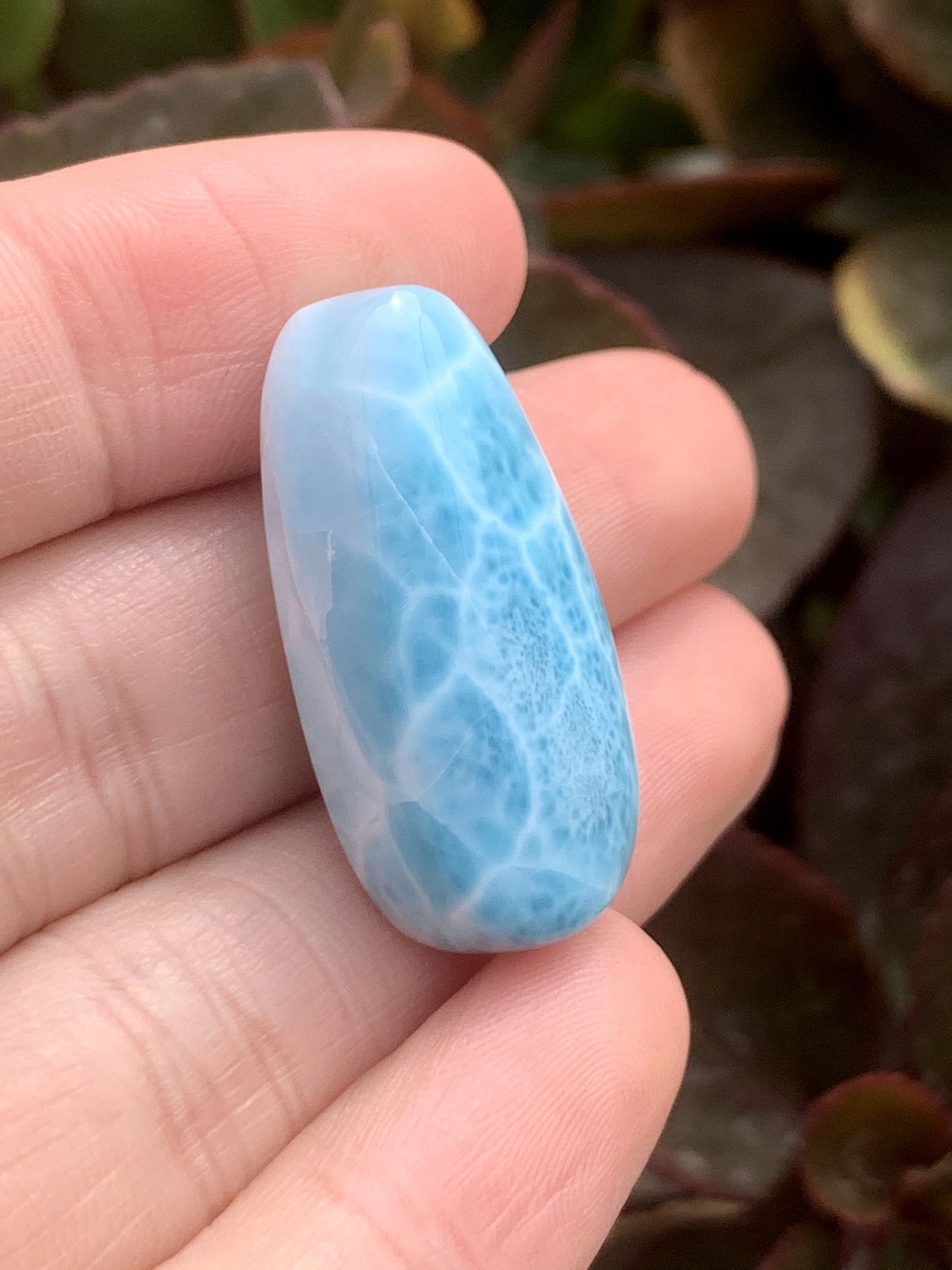 AAA+ Natural Authentic Dominican Larimar Pendant,Gems Jewelry,Gems Pendant,Crystal Pendant,ET314