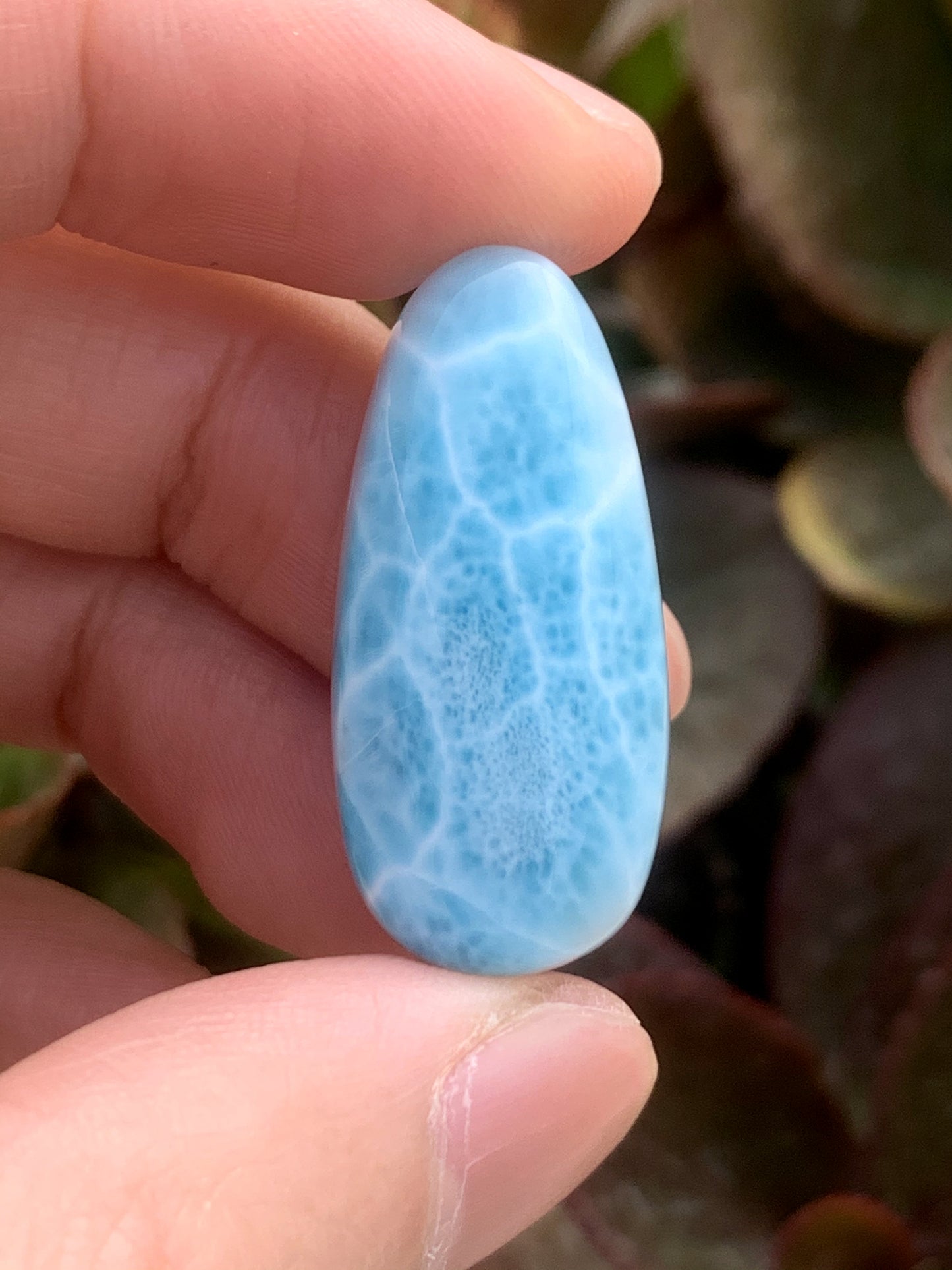 AAA+ Natural Authentic Dominican Larimar Pendant,Gems Jewelry,Gems Pendant,Crystal Pendant,ET314