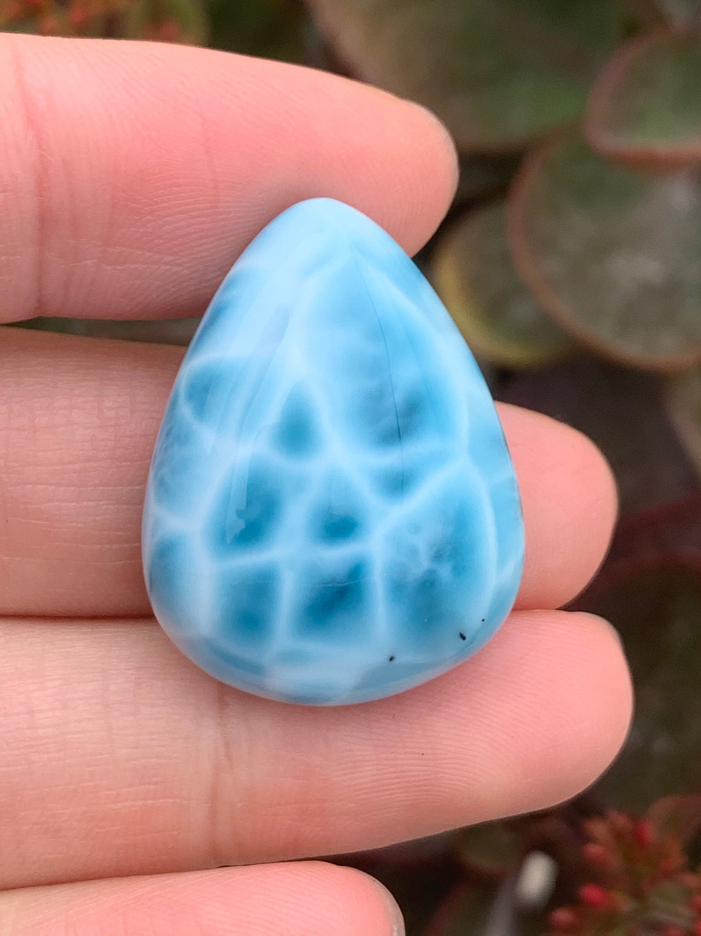 AAAA Natural Authentic Dominican Larimar Pendant,Gems Jewelry,Gems Pendant,Crystal Pendant,ET319