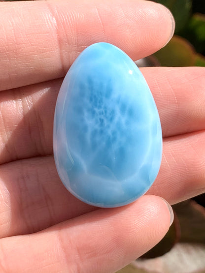 AAAA Natural Authentic Dominican Larimar Pendant,Gems Jewelry,Gems Pendant,Crystal Pendant,ET330