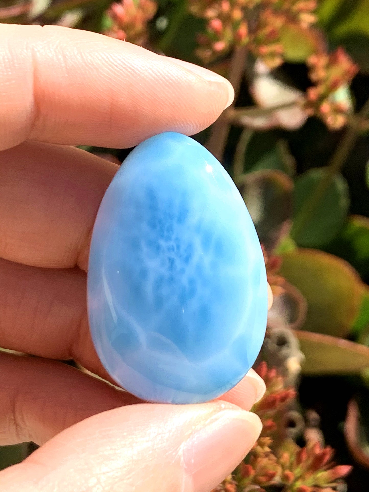 AAAA Natural Authentic Dominican Larimar Pendant,Gems Jewelry,Gems Pendant,Crystal Pendant,ET330