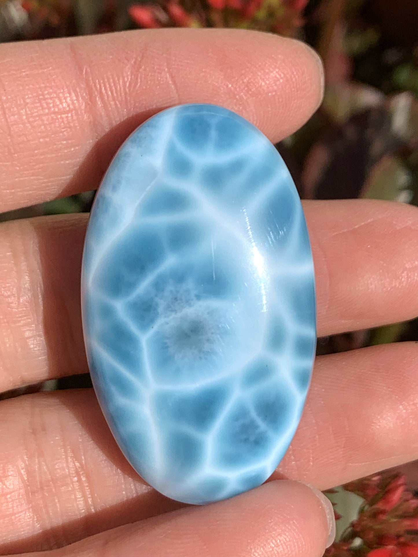 AAAAA+ Natural Authentic Dominican Larimar Pendant,Gems Jewelry,Gems Pendant,Crystal Pendant,ET357