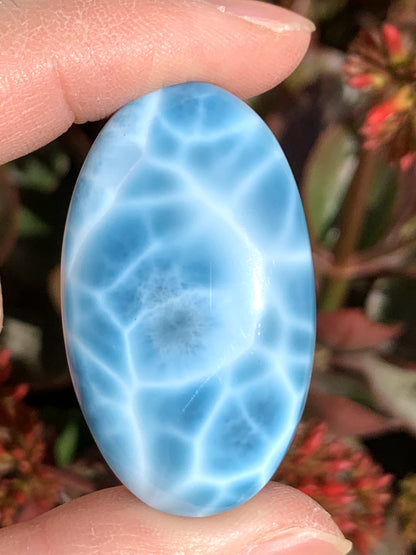 AAAAA+ Natural Authentic Dominican Larimar Pendant,Gems Jewelry,Gems Pendant,Crystal Pendant,ET357