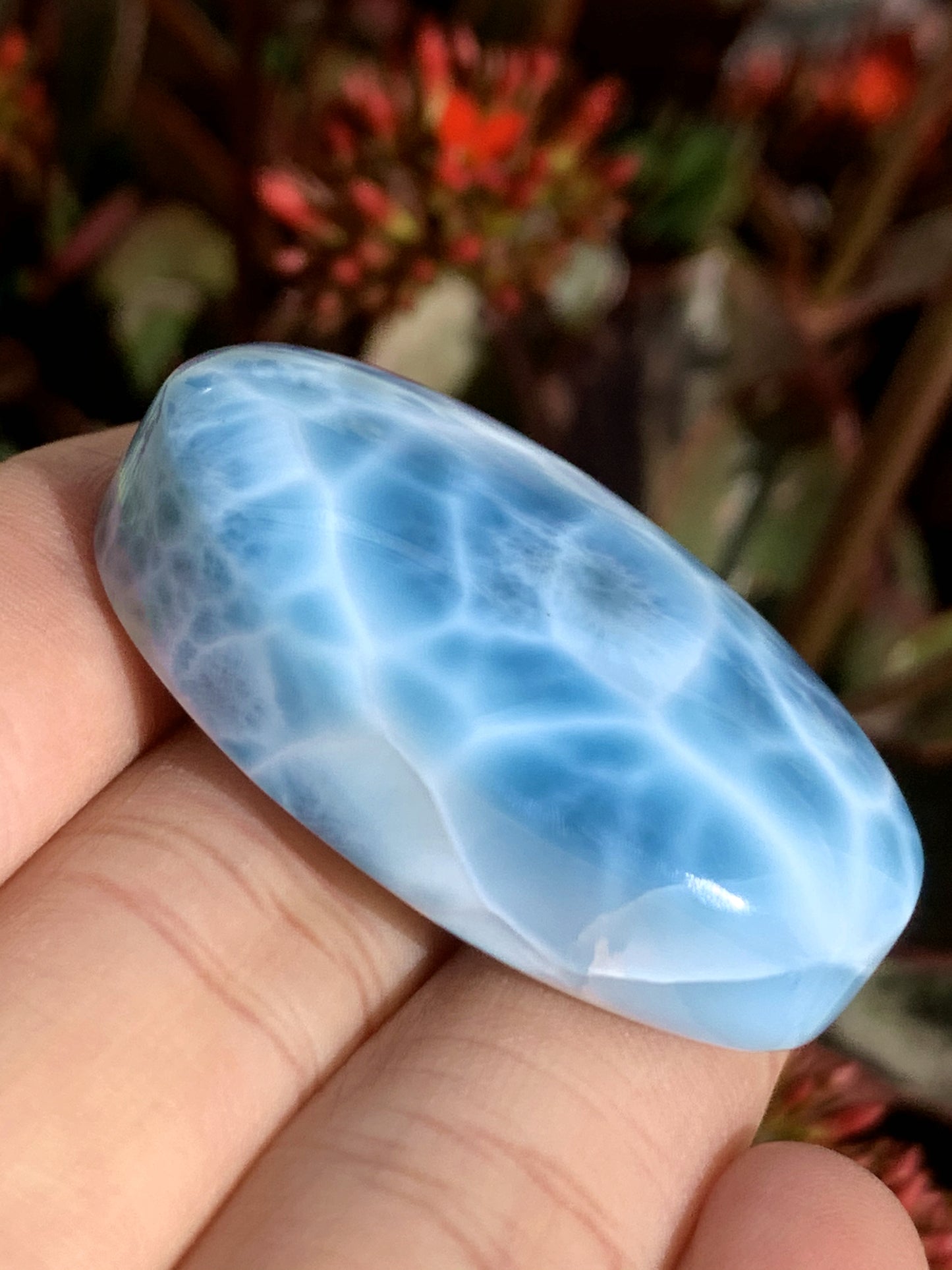 AAAAA+ Natural Authentic Dominican Larimar Pendant,Gems Jewelry,Gems Pendant,Crystal Pendant,ET357