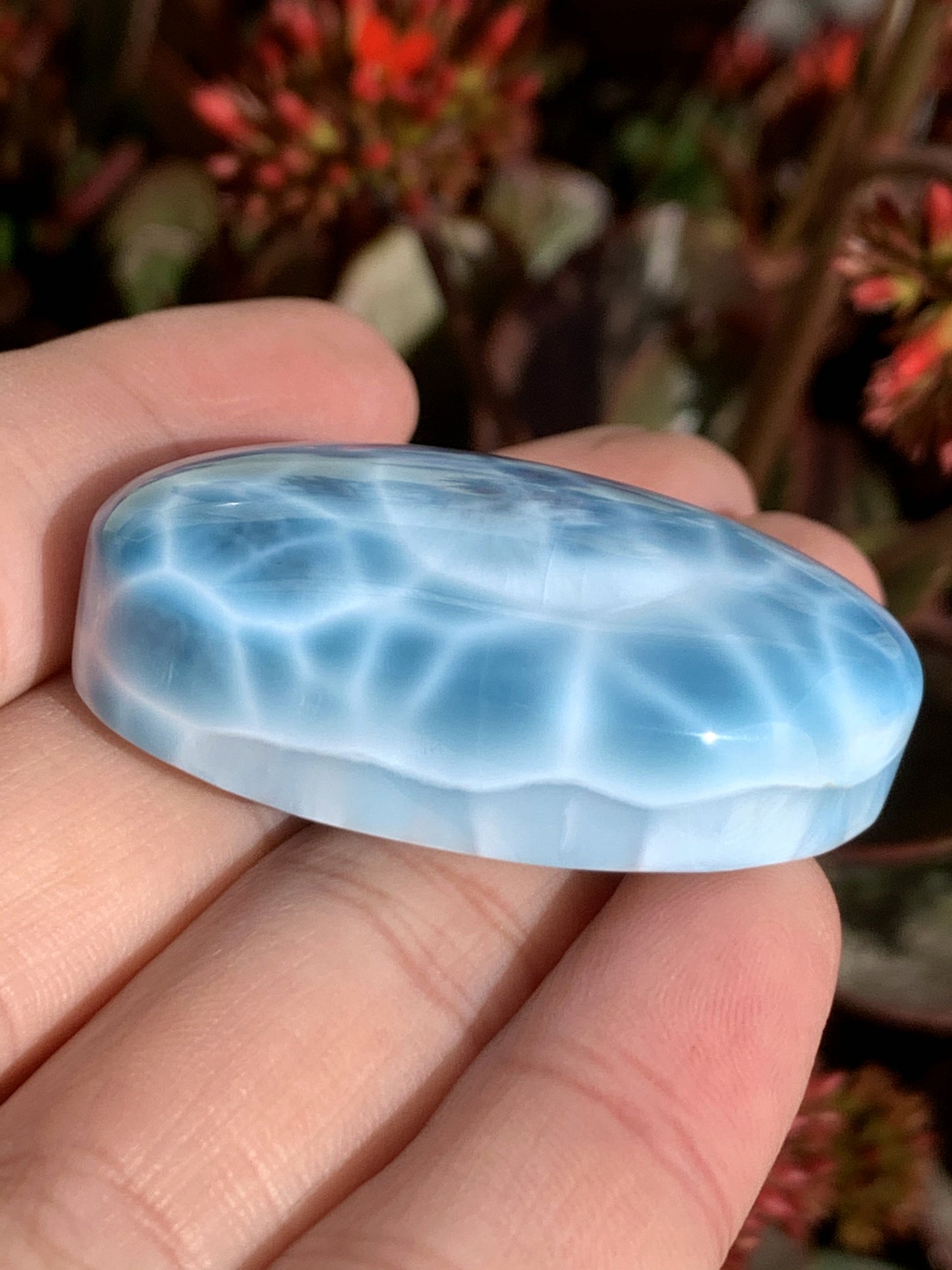 AAAAA+ Natural Authentic Dominican Larimar Pendant,Gems Jewelry,Gems Pendant,Crystal Pendant,ET357