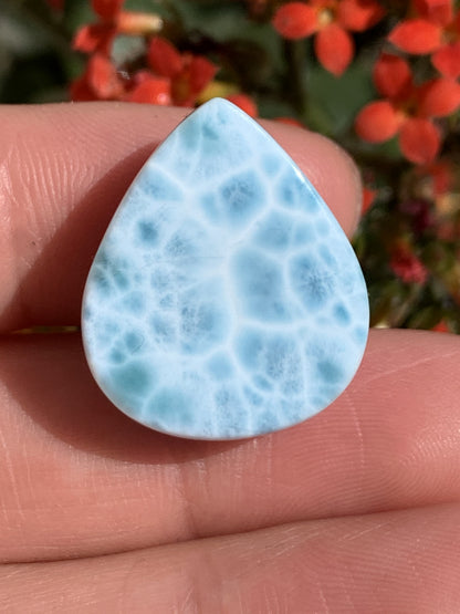 AAA+ Natural Authentic Dominican Larimar Pendant,Gems Jewelry,Gems Pendant,Crystal Pendant,ET383