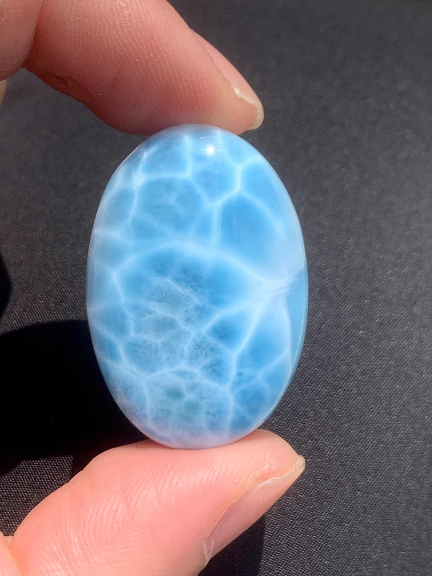 AAAA Natural Authentic Dominican Larimar Pendant,Gems Jewelry,Gems Pendant,Crystal Pendant,ET389