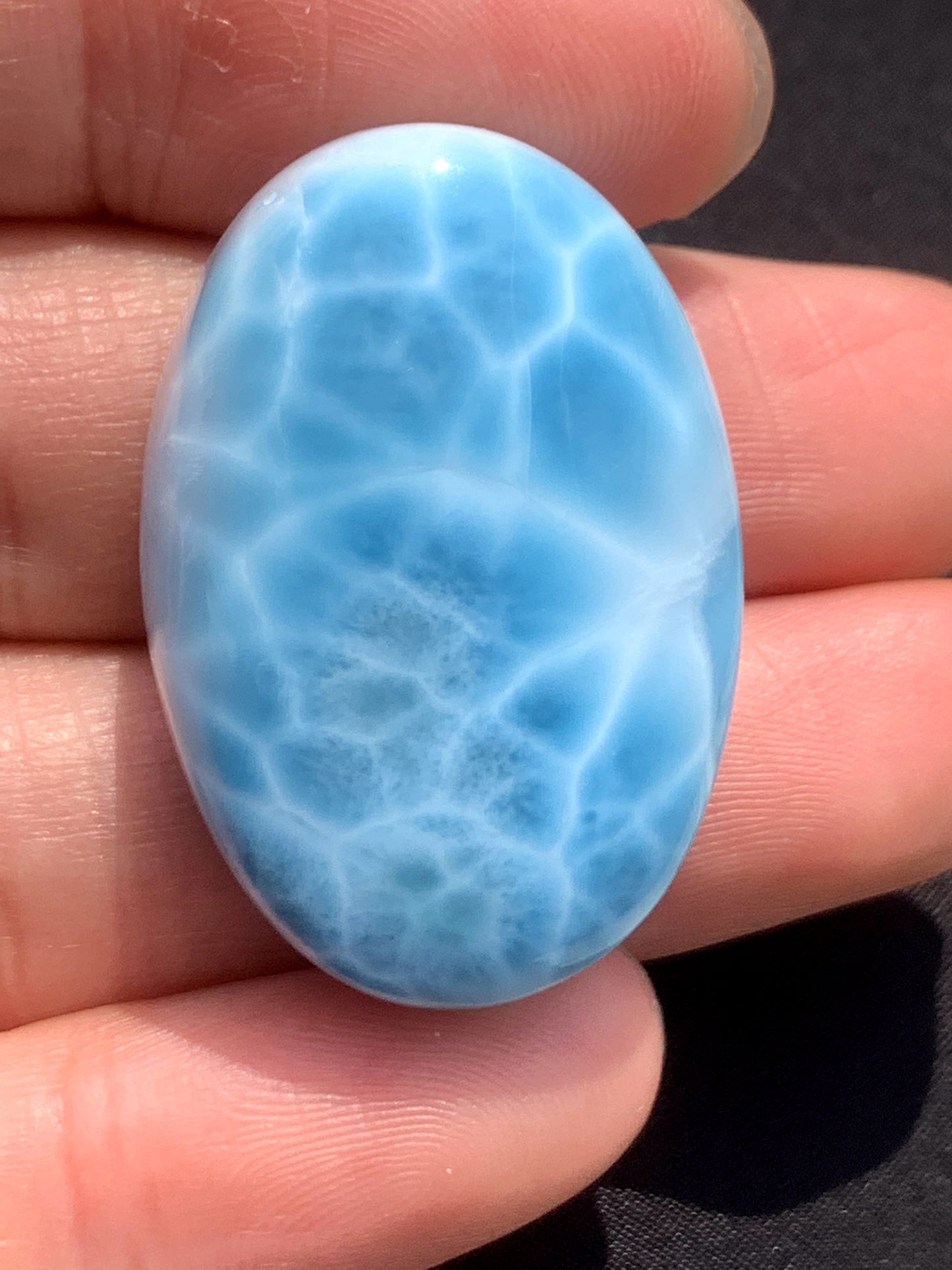 AAAA Natural Authentic Dominican Larimar Pendant,Gems Jewelry,Gems Pendant,Crystal Pendant,ET389