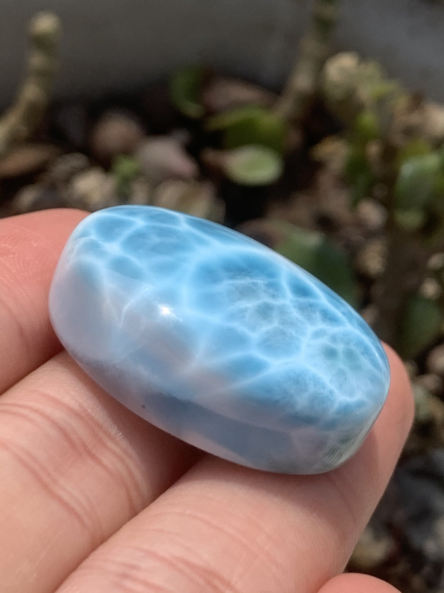 AAAA Natural Authentic Dominican Larimar Pendant,Gems Jewelry,Gems Pendant,Crystal Pendant,ET389