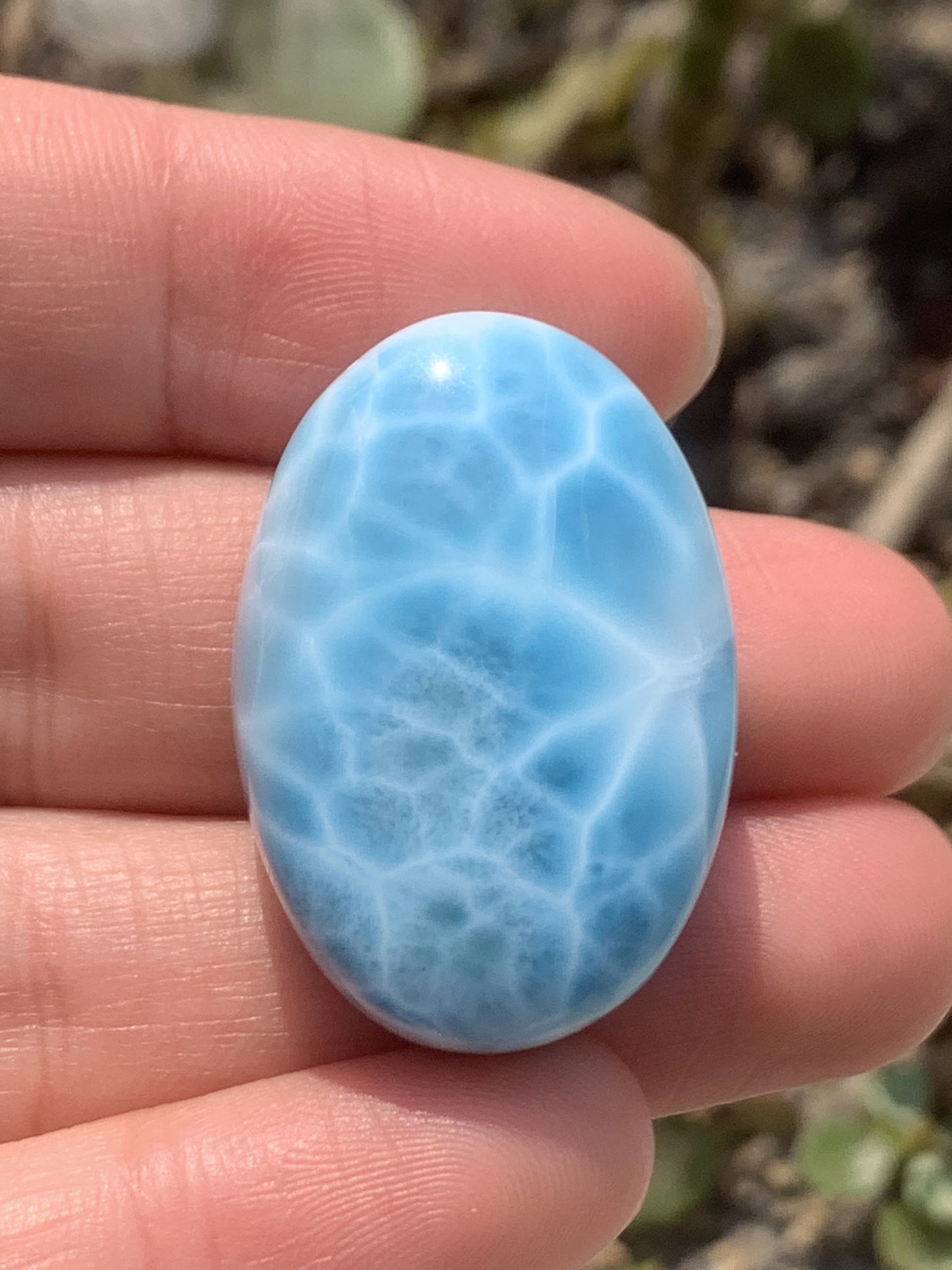 AAAA Natural Authentic Dominican Larimar Pendant,Gems Jewelry,Gems Pendant,Crystal Pendant,ET389