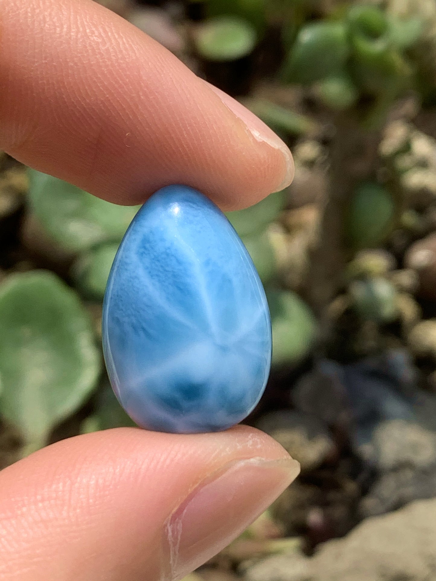 AAAA Natural Authentic Dominican Larimar Pendant,Gems Jewelry,Gems Pendant,Crystal Pendant,ET390